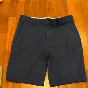 Boden Navy Flat Front Shorts
